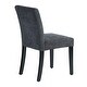 preview thumbnail 35 of 43, Modern Simple Set of 2 Modern Comfortable Upholstered Foam Fabric Dining Chairs with Solid Rubber Wooden Legs for Dining Room