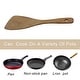 preview thumbnail 7 of 5, 8.7" Wood Turner Spatula Heat Resistant Non-Sticky Seamless Cookware - 8.7" x 3.1"(L*W)