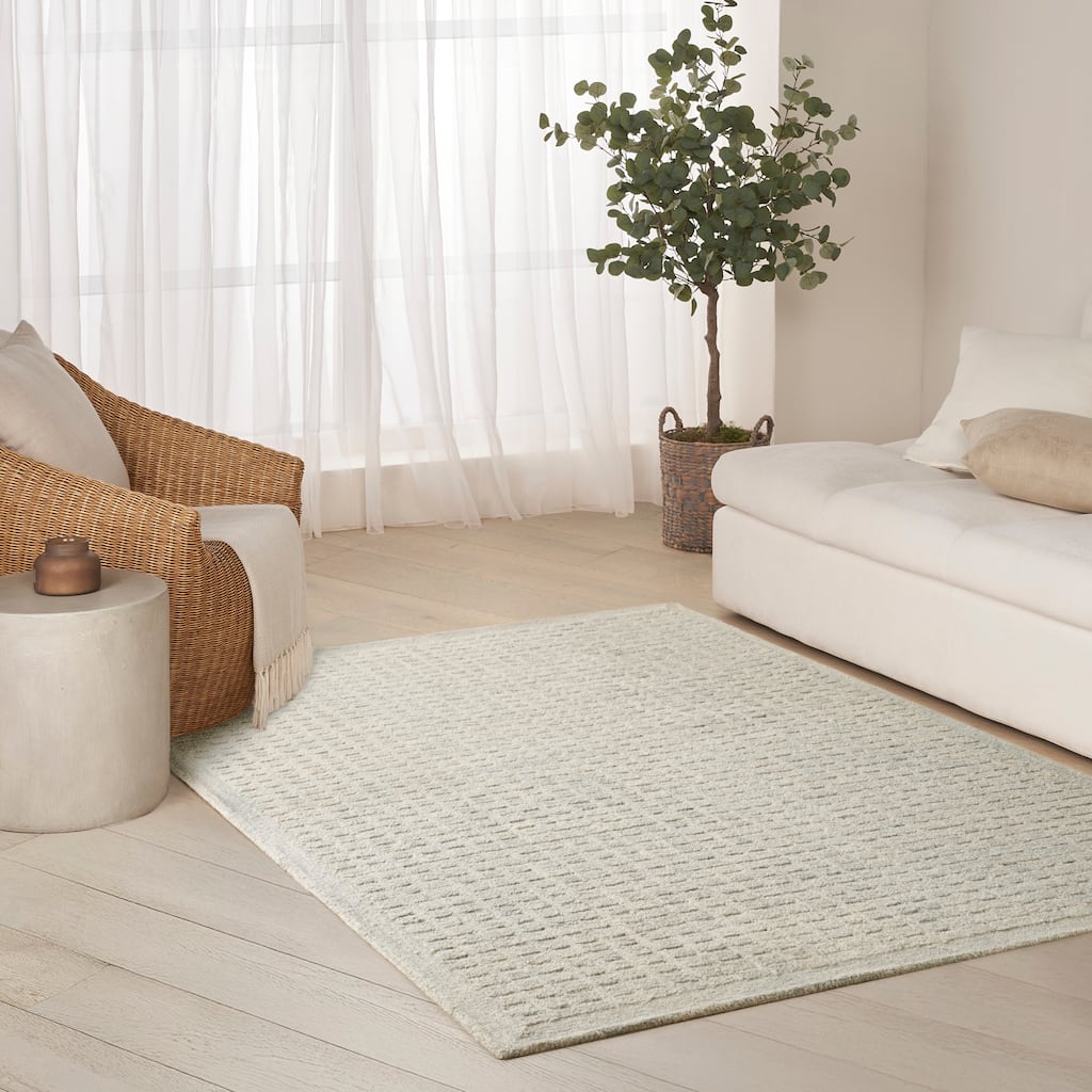 DKNY Pure Grids Indoor only Geometric Area Rug