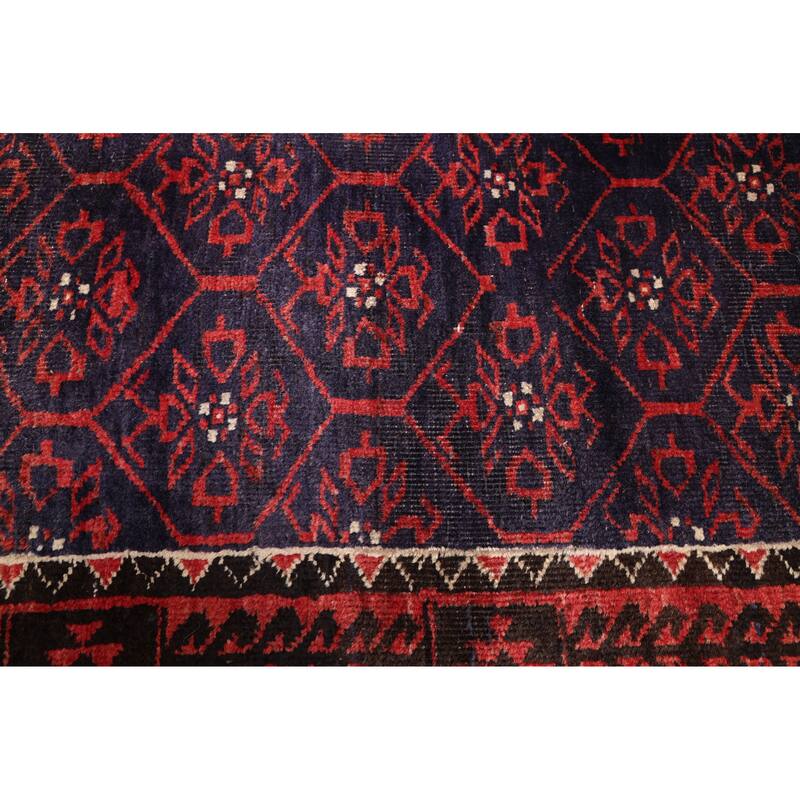 ECARPETGALLERY Hand-knotted Andelz Dark Navy Wool Rug - 3'1 x 7'0