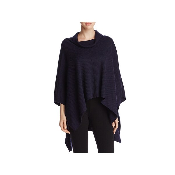 Shop Eileen Fisher Womens Poncho Sweater Merino Wool Cowl Neck O S Ships To Canada Overstock 23622640