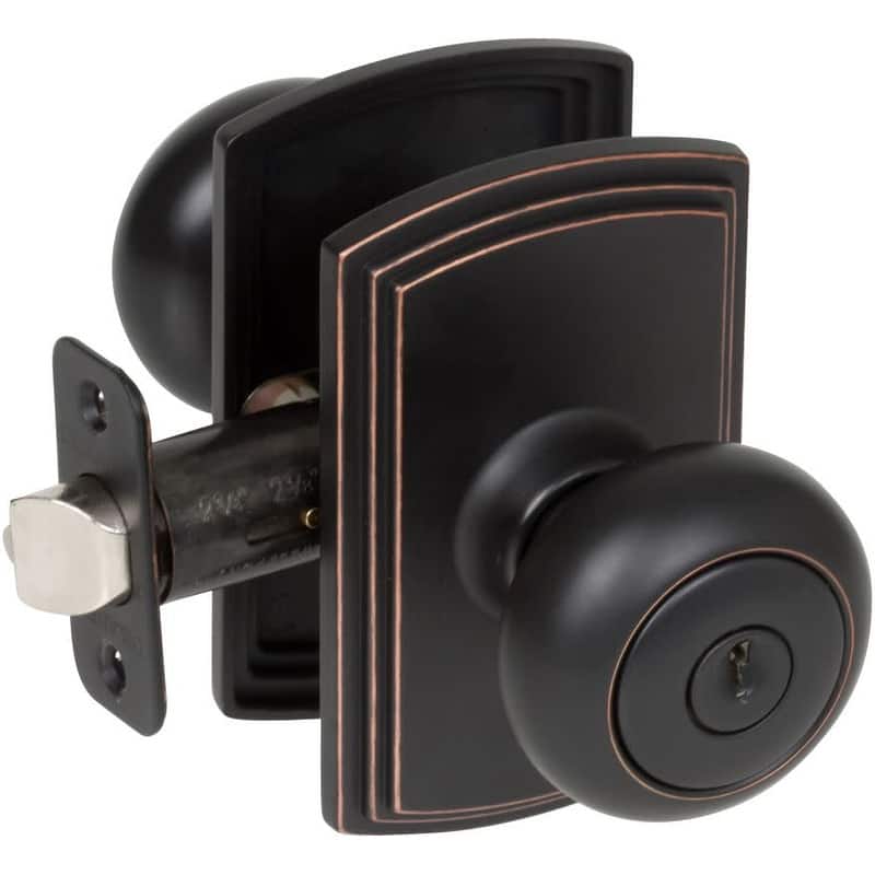 Delaney Santo Single Cylinder Keyed Entry Door Knob Set from the