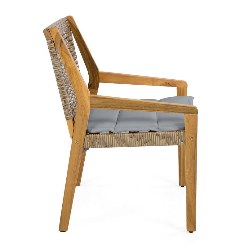 Christopher Knight Home- Blackthorne Acacia Wood Outdoor 5 Piece Dining Set