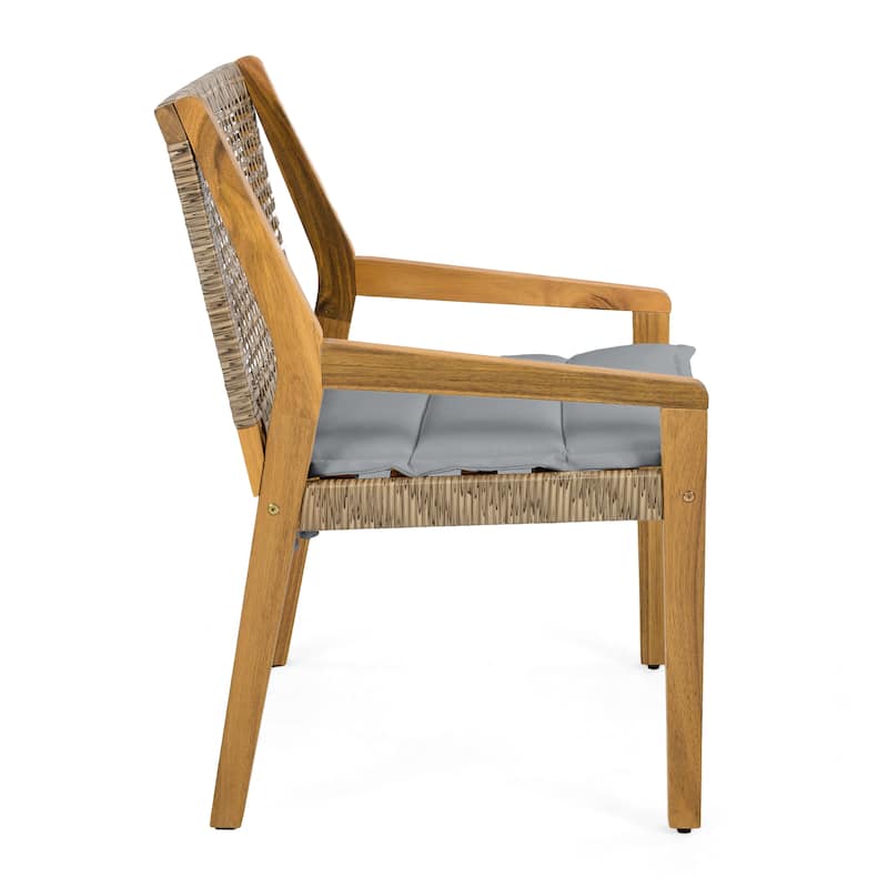 Christopher Knight Home- Elowen Acacia Wood Outdoor Dining Chair