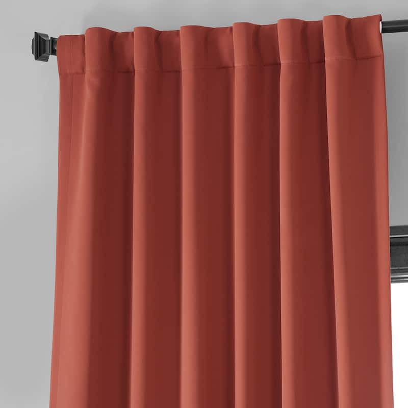 Exclusive Fabrics Performance Woven Blackout Curtain Pair (2 Panels)