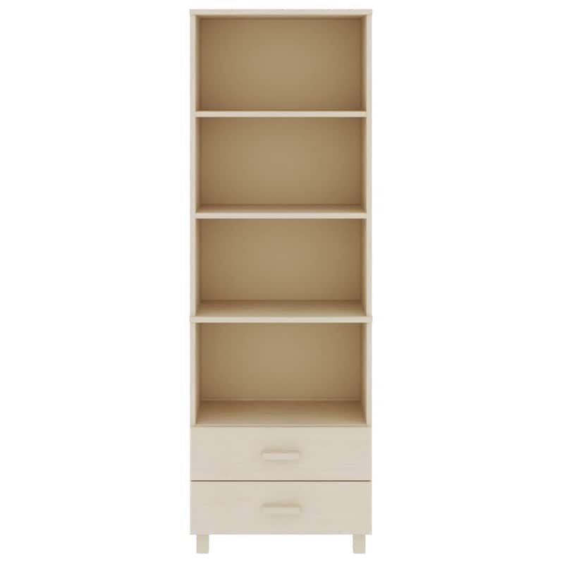 vidaXL Cabinet Bookshelf Entryway Cabinet with Storage HAMAR Solid Wood Pine - 23.6"x13.8"x70.9"