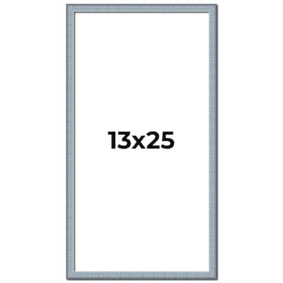 13x25 Frame Rustic Sky Blue Solid Wood Picture Frame | 0.75 Inch