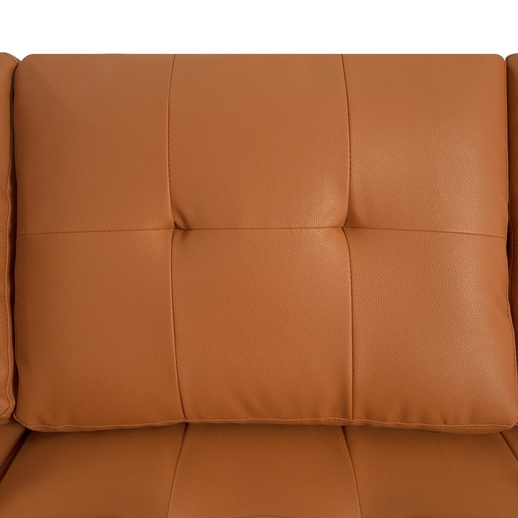 Convertible L-Shaped Sectional Sleeper Sofa with USB & Pull-Out Bed