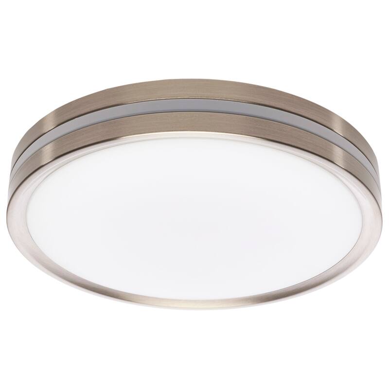 Nuvo Lighting 62/1690 12" Wide LED Flush Mount Drum Ceiling Fixture - Brushed Nickel