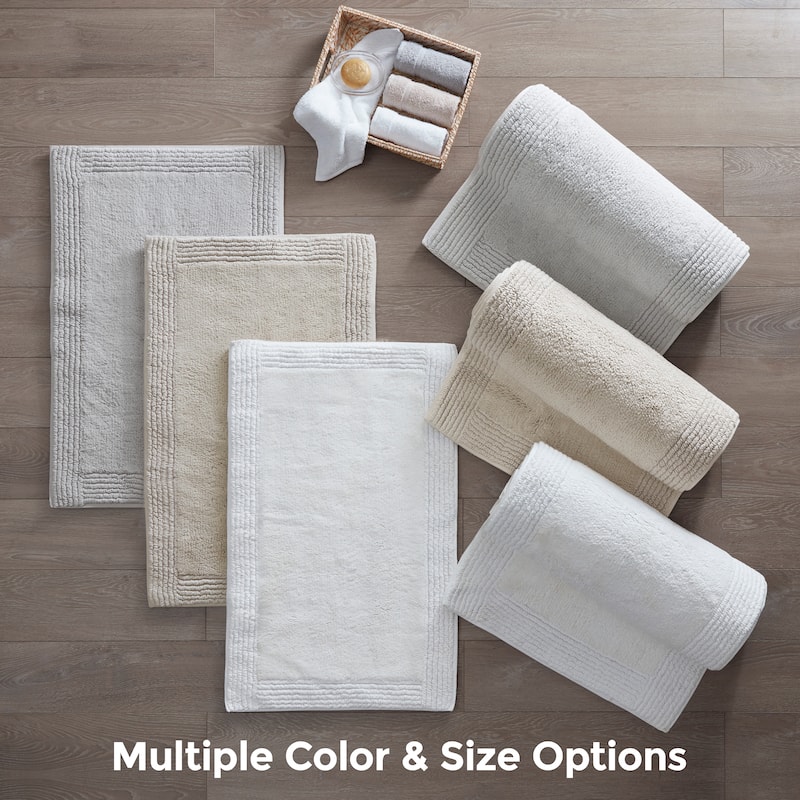 Madison Park Signature Splendor 100-percent Cotton Tufted 3000 GSM Reversible Bath Rug