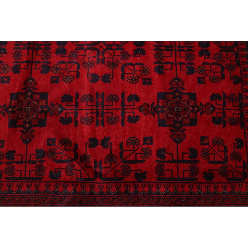 ECARPETGALLERY Hand-knotted Finest Khal Mohammadi Red Wool Rug - 6'8 x 9'8