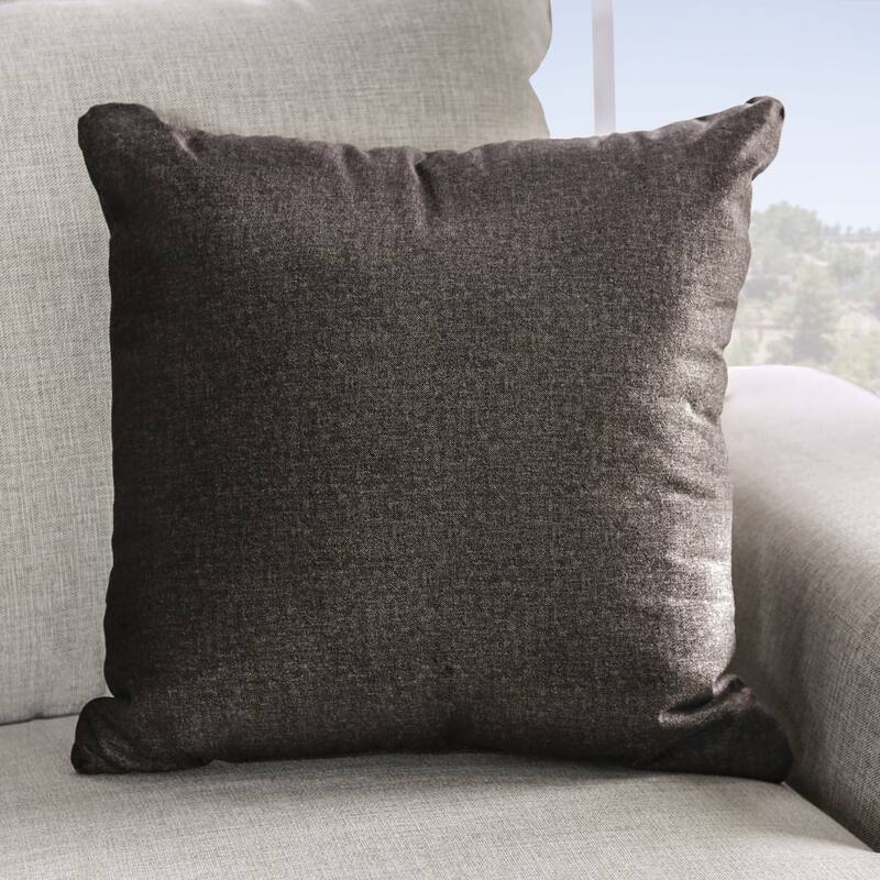Bule Transitional Light Grey Upholstered Nailhead Loveseat with Pillows by Furniture of America