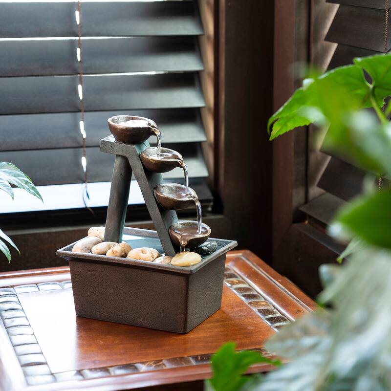 4-tiered Step Tabletop Fountain