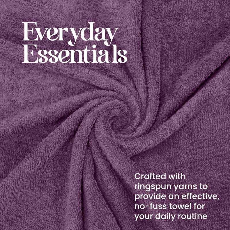 Utica 6-Piece Towel Set 100% Cotton Highly Absorbent & Soft