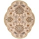 preview thumbnail 110 of 122, Patchway Handmade Classic Floral Wool Area Rug 5' x 6'3" Shaped - Beige - Novelty