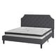 preview thumbnail 119 of 121, Tufted Platform Bed with 10 Inch Pocket Spring Mattress