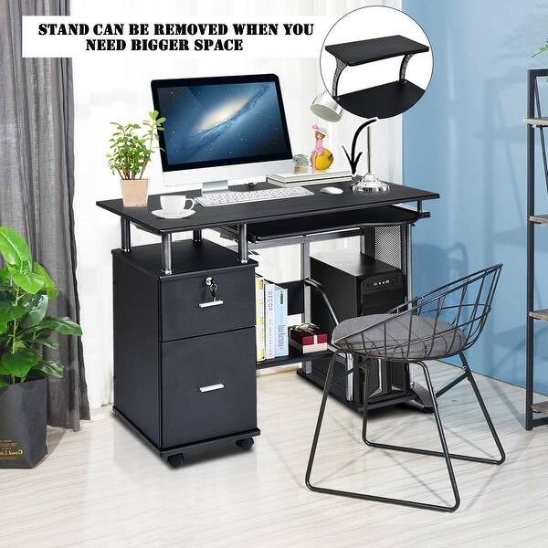 Shop Costway Computer Desk Pc Laptop Table Workstation Home Office