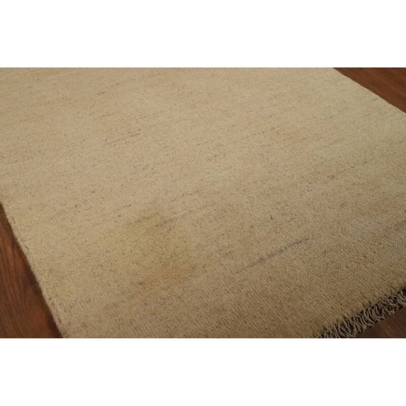 Gabbeh Modern Runner Rug Hand-Knotted Contemporary Wool Carpet - 2'6"x 9'8"