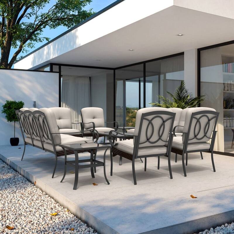 Moda Steel Patio Durable Sofa Collection for You Free Combination