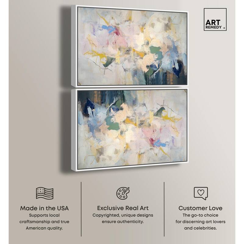 Flower Impressions Canvas by Art Remedy
