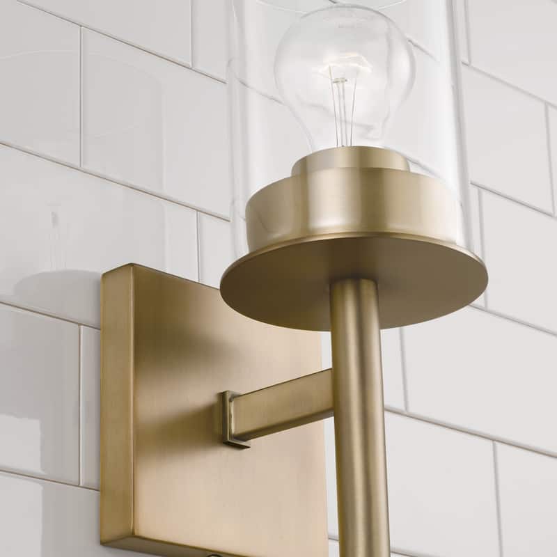 Mason 1-light Wall Sconce w/ Clear Glass