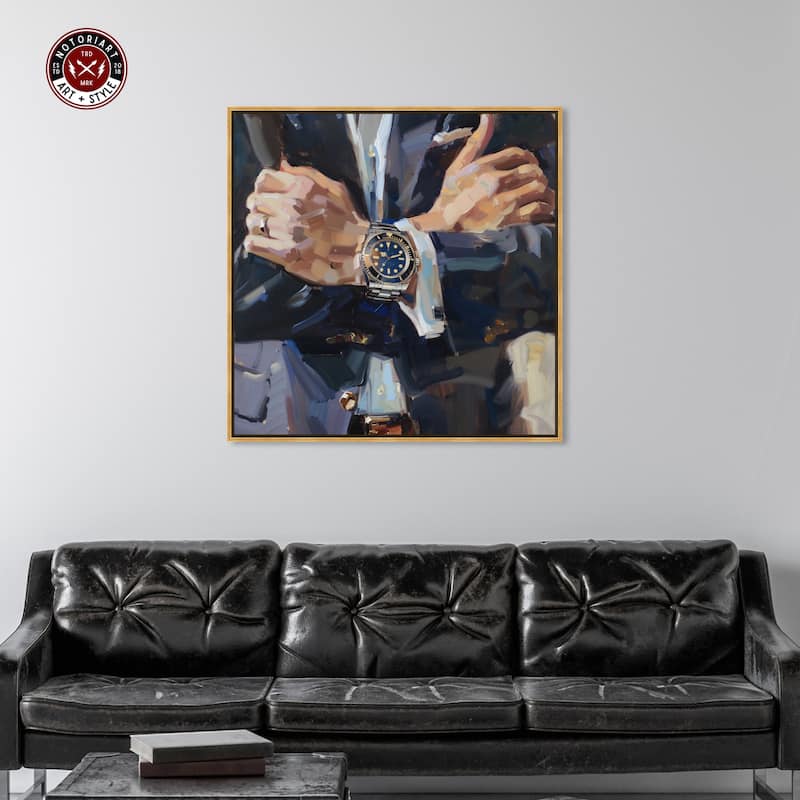 Notoriart Down To Business Framed Men Style 1 Piece Canvas Wall Art