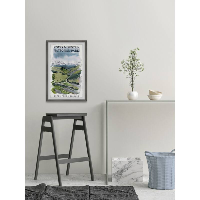 'Estes Park, Colorado' Framed Painting Print