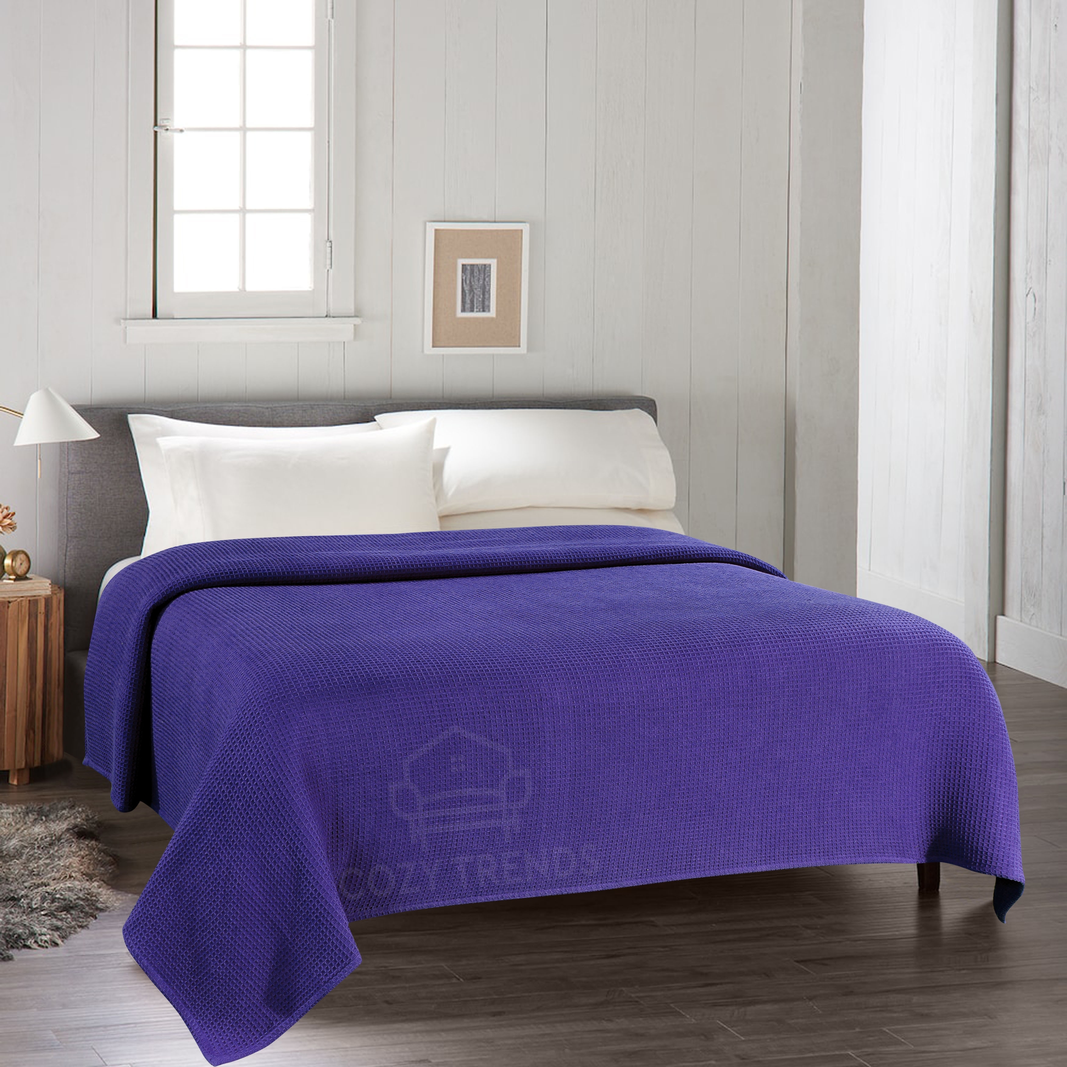 100-percent Cotton Waffle Weave Medium Weight All Season Thermal Blankets -  On Sale - Bed Bath u0026 Beyond - 32461939