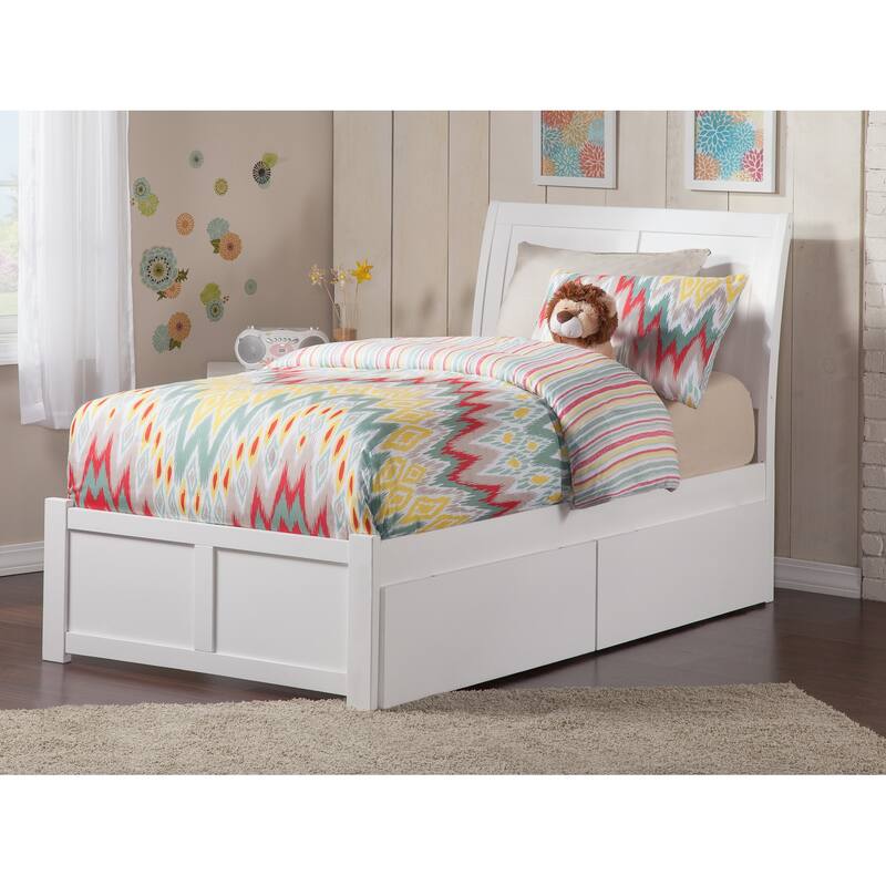 Portland Platform Bed with Footboard and Storage Drawers