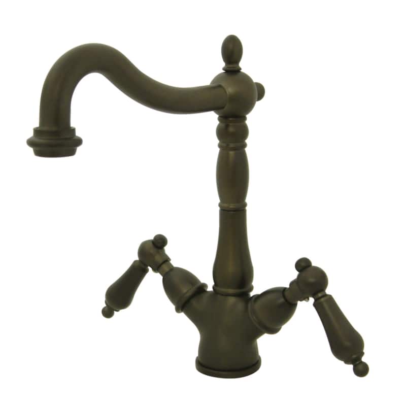 Kingston Brass Heritage 1.2 GPM Vessel Single Hole Bathroom Faucet - Oil Rubbed Bronze