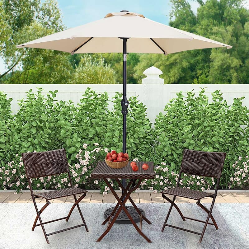Ainfox 7.5FT Outdoor Patio Umbrella Crank Lift Tilt Without Base