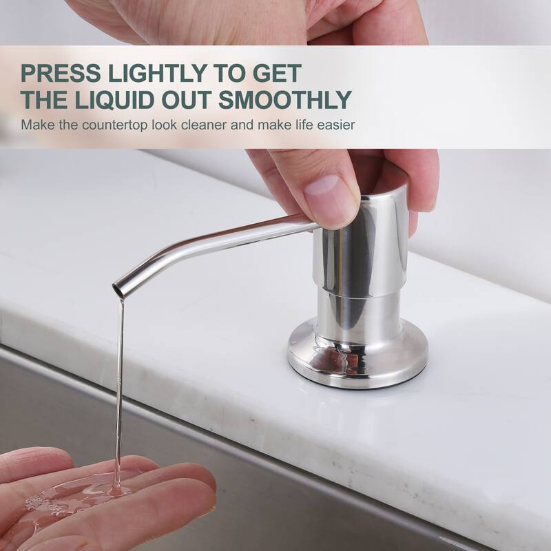 WOWOW Pull Down Sprayer Kitchen Faucet with Soap Dispenser