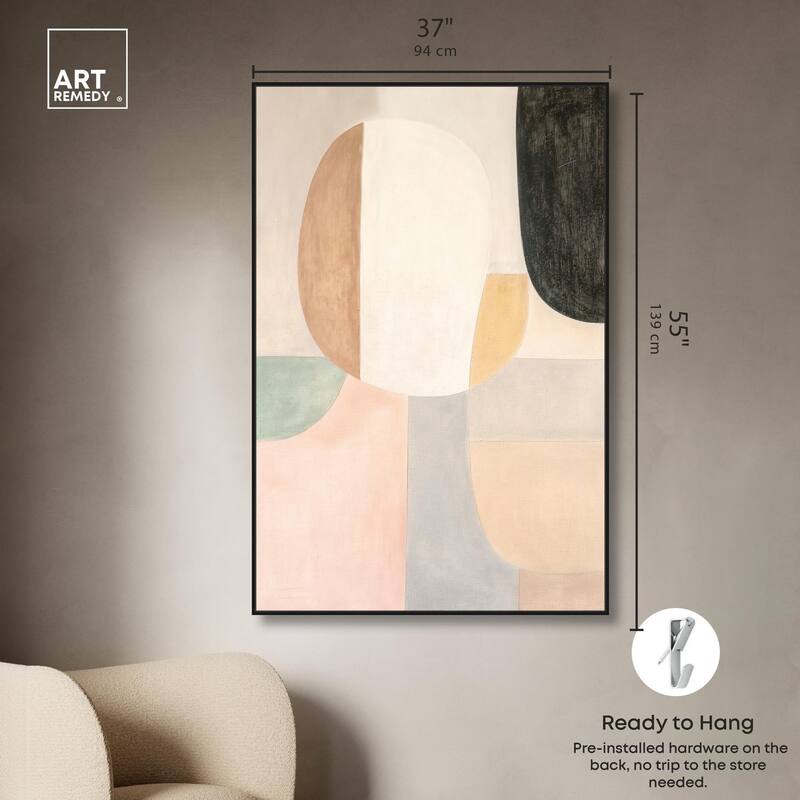 Soft Cubism I Canvas by Art Remedy