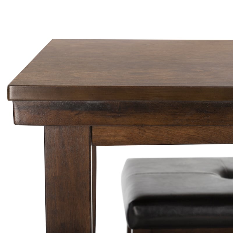 SAFAVIEH Coletta Dark Brown 5-Piece Pub Set - 48" x 24" x 36" - 48Wx24Dx36H