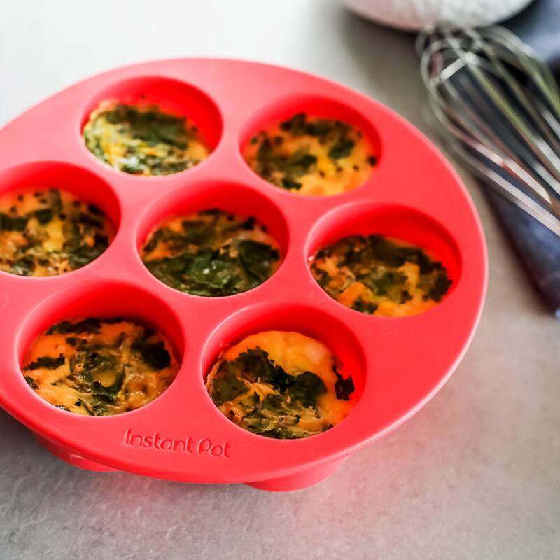 Instant Pot Official Silicone Egg Bites Pan with Lid