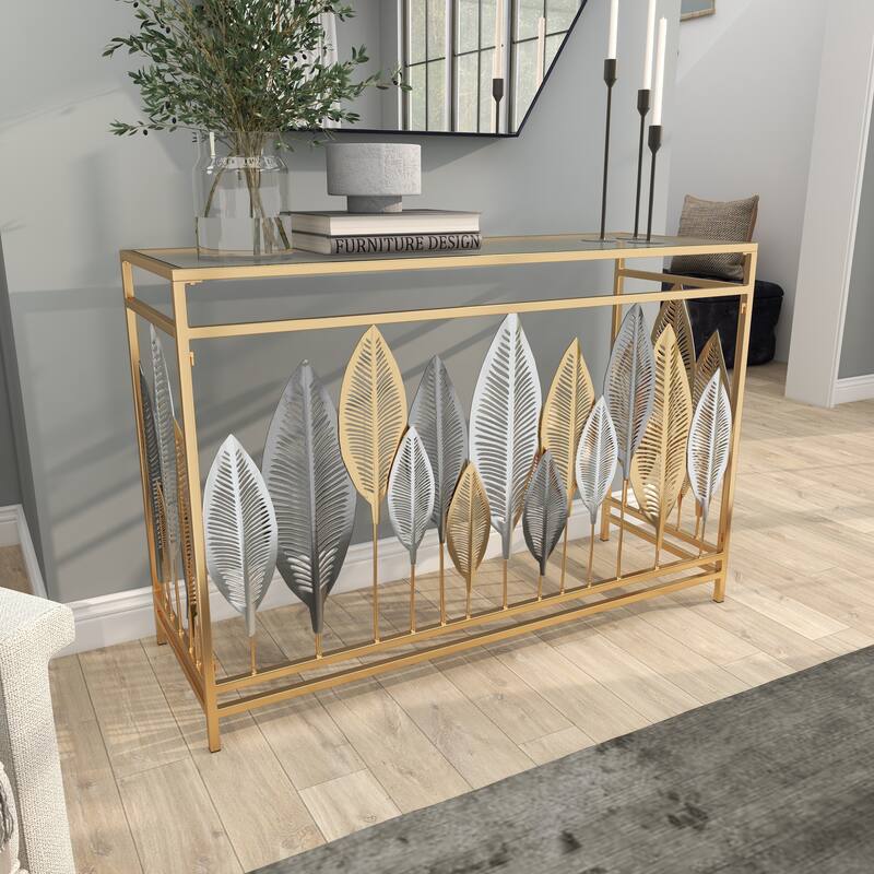 Iron Contemporary Console Table 30 x 44 x 15
