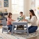 preview thumbnail 14 of 18, Costway 5-in-1 Kids' Table & Chair Set with Chalkboard, Whiteboard, 3 - See Details