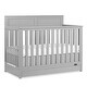 preview thumbnail 1 of 3, Dream On Me Clover 4-In-1 Modern Island crib With Rounded Spindles - Olive Olive