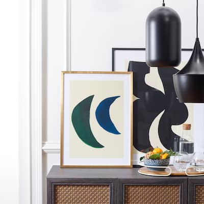 SAFAVIEH Lucine Twin Moons 18 x 24-inch Framed Wall Art