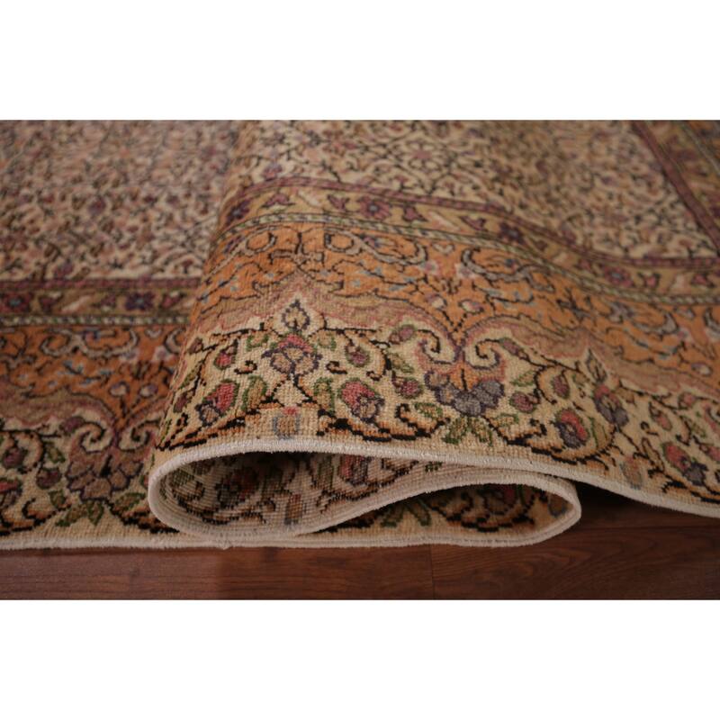 Anatolian Turkish Vintage Rug Hand-Knotted Oriental Wool Carpet - 6'6" X 9'7"