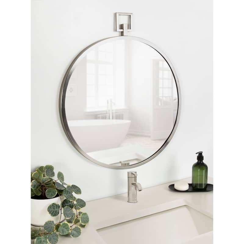 Kate and Laurel Tabb Round Framed Mirror