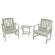 preview thumbnail 18 of 22, HIGHWOOD Garden Chairs and Folding Side Table (3-piece Set) Eucalyptus