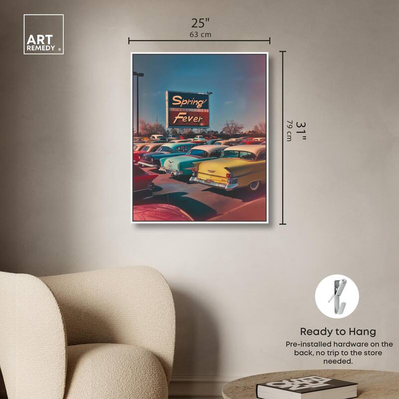 Spring Drive By Canvas by Art Remedy