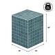 preview thumbnail 44 of 56, Callista Modern Ceramic Tiled Cube Side Table, Square Mosaic Pedestal Accent End Table for Living Room Bedroom - 14 X 14 X 18