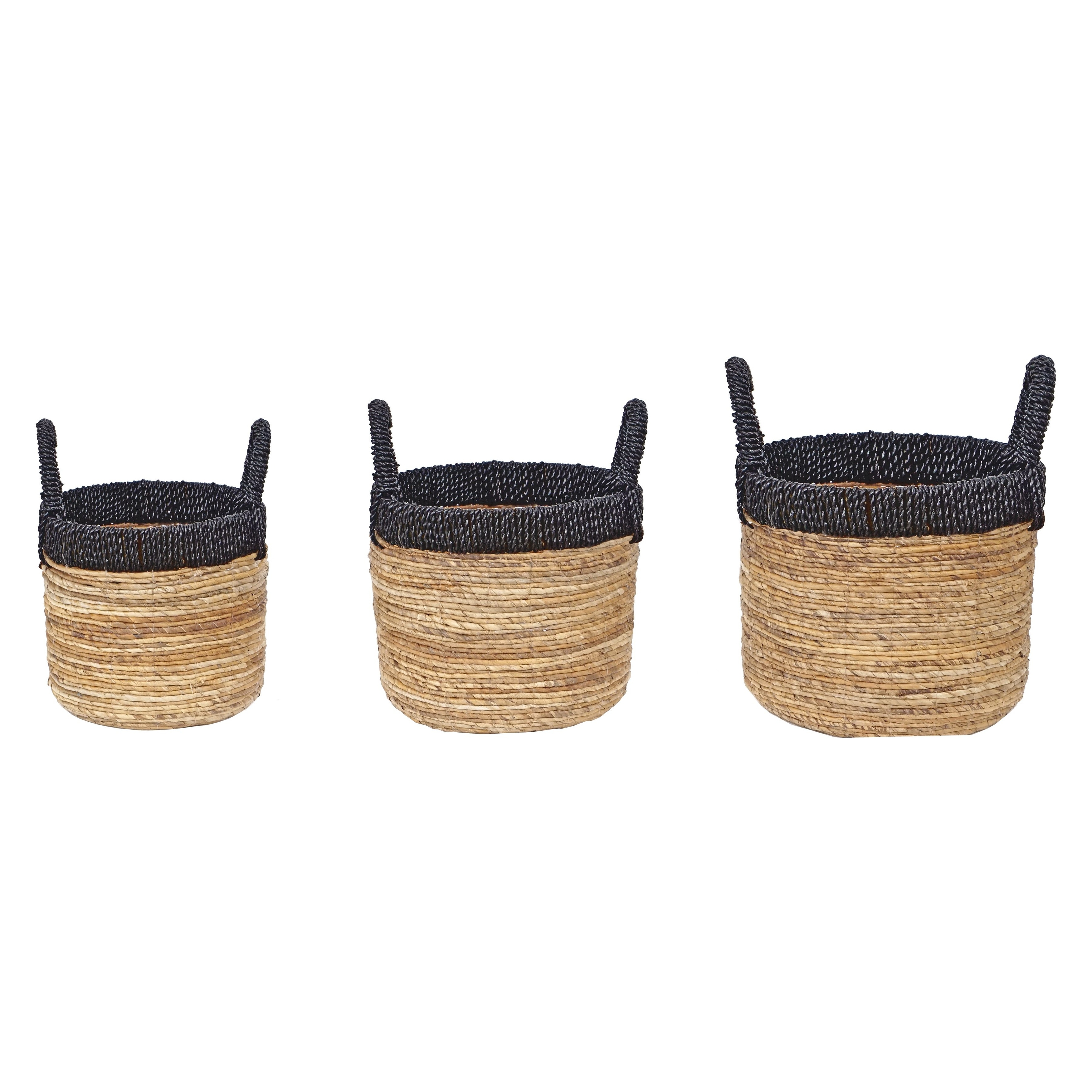 Atlas Holset Natural Materials Set of 3 Woven Basket