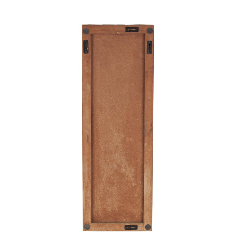 Brown Mango Wood Handmade 3D Cube Inspired Panel Geometric Home Wall Decor