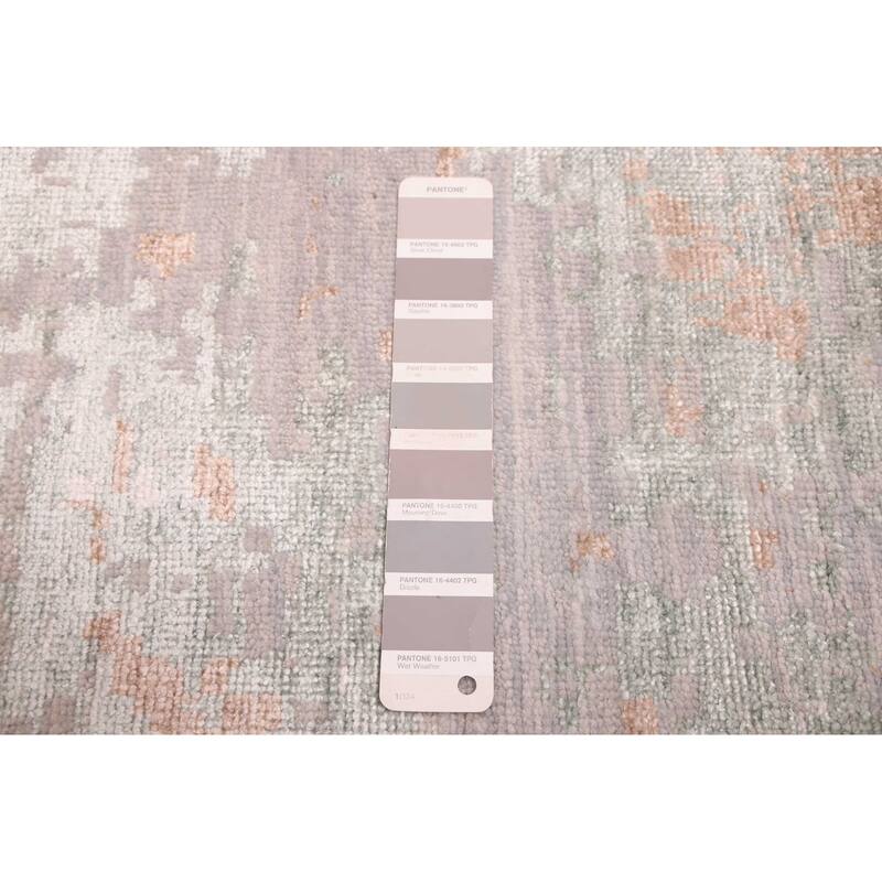 ECARPETGALLERY Hand-knotted Legacy Grey Silk, Wool Rug - 7'11 x 9'10