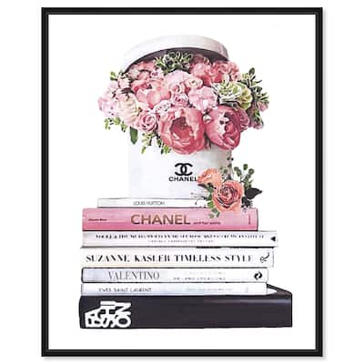Pretty Roses upon Books Canvas by Art Remedy