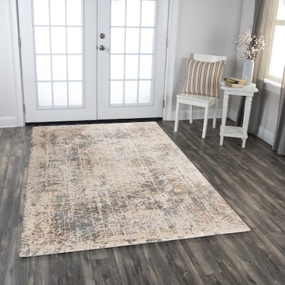 Alora Decor Lake Transitional Beige/Multi Recycled Polyester Area Rug
