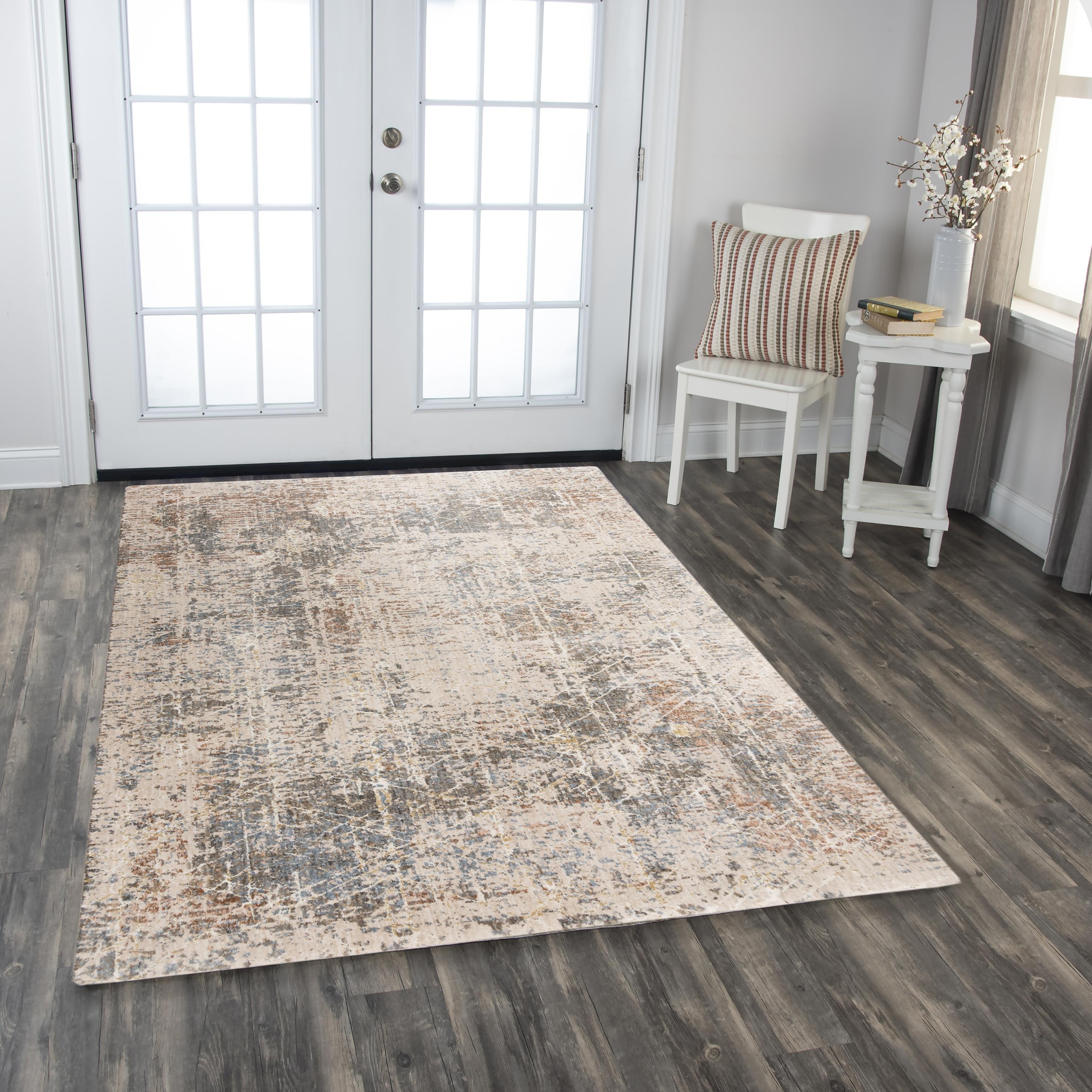 Alora Decor Lake Transitional Beige/Multi Recycled Polyester Area Rug